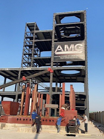 赞比亚年产三万吨高塔洗衣粉生产线安装工作顺利推进